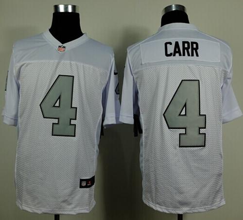 Las Vegas Raiders Nike Atmosphere Jersey - Derek Carr 4 - Grey - Mens